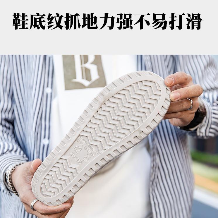 Water shoes high-end medium tube flat-soled rain shoes men's waterproof elastic bundle fixed cotton lint rain boots waterproof rubber shoes