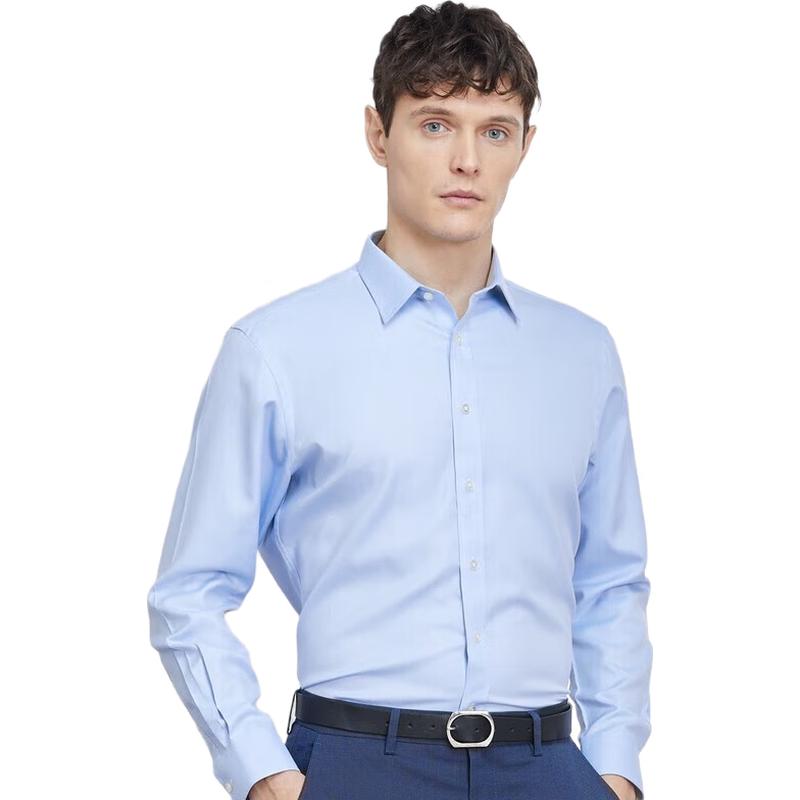 YOUNGOR Men s Non-Iron Cotton Long Sleeve Shirt 41