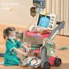 Luxury Simulation Medical Table Set Medical Trolley Puzzle Doctors Nurses Injection Play House  Simulated Medical Kit Gift Toy