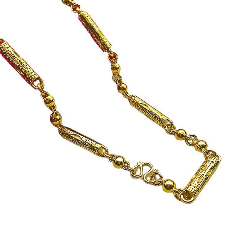 Men's Domineering Rich Necklace Sand Necklace Fashionable Old Version Chain
