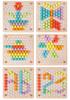 Wooden Children's Bead Puzzle Game Tweezers - Fun Hand-Eye Coordination Toy for Early Education