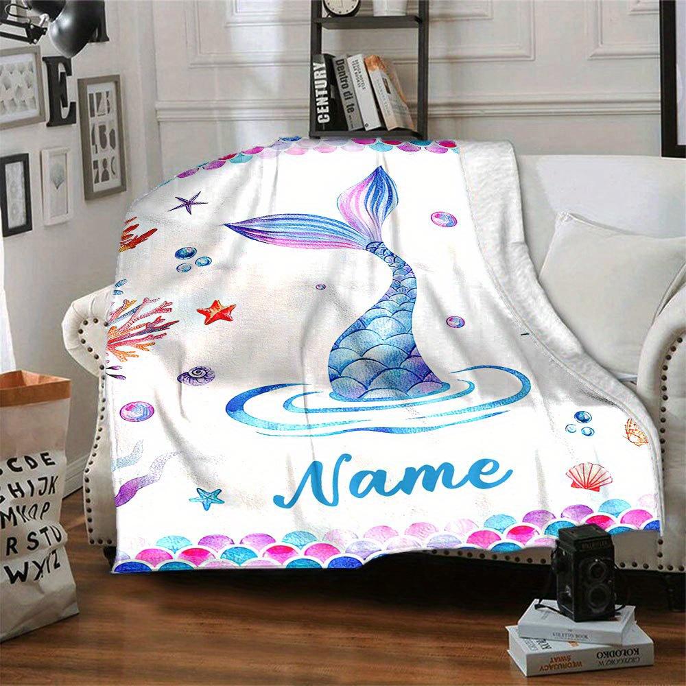 Mermaid Tail Underwater World Home Blanket Gift For Adults T51