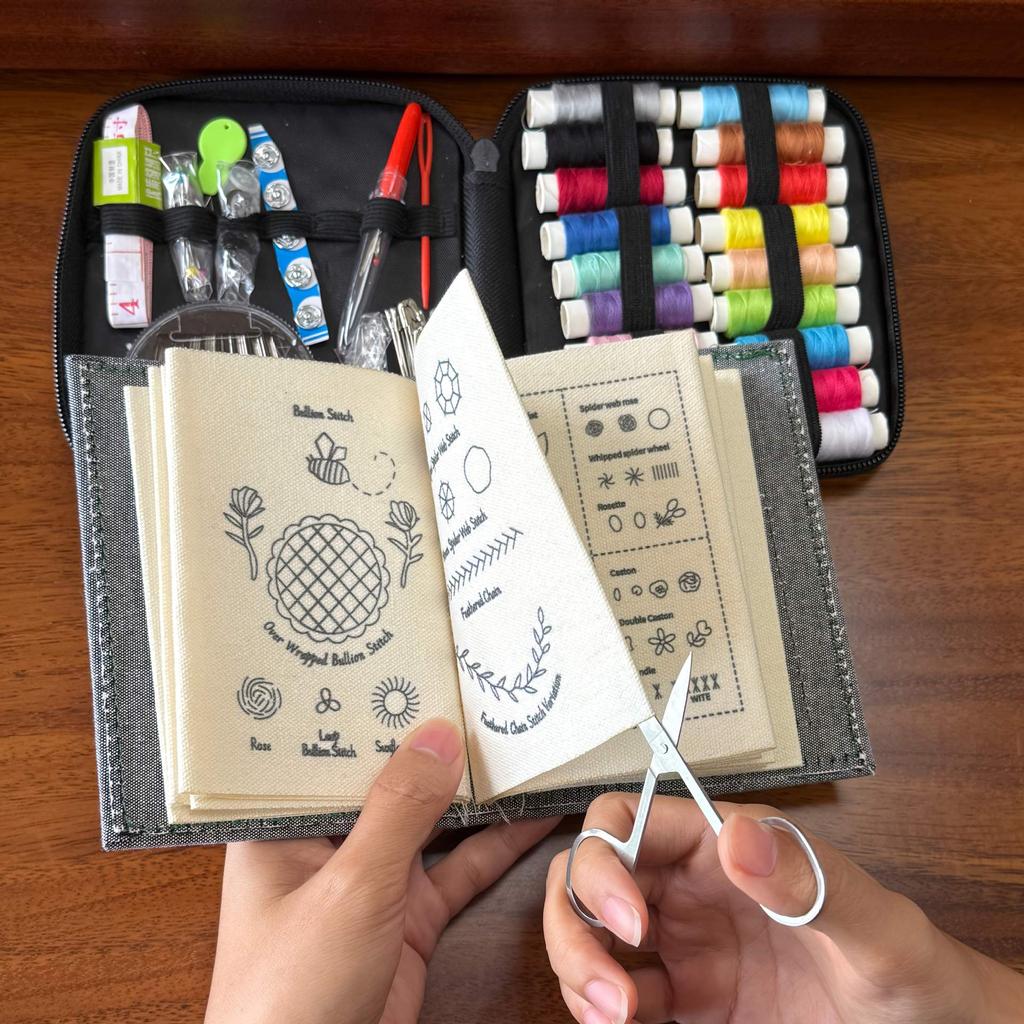 Quaderno di Ricamo, Libro di Ricamo e Cucito, Ricamo Fai da Te, Kit di Ricamo, Libro sul Punto Erba, Creativo, Decorazione per la Casa