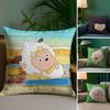 Love To Sleep Lazy Goat Pillow Case Plush Fabric Soft Double Sided Print Sofa Cushion Cover Throw Pillow Covers