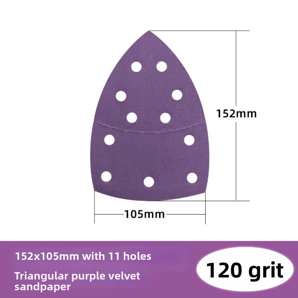 60-2000 Grits Triangle Sandpaper Alumina Oxide Hook and Loop Sandpaper For Sanding Tools