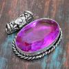 Beautiful Pink Amethyst Gemstone 925 Sterling Silver Handmade Jewelry Pendant