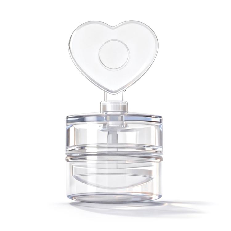 Floral Heart Patterned Nail Stamp with Scraper For Reusable Manicure Designs Featuring Clear Silicone Pad