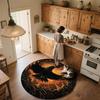 Crow,Round Area Rug,Carpet Rug for Living Room Bedroom Sofa Playroom Decor,Non-slip Floor Mat