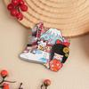 Japanese Epoxy Wood Refrigerator Magnets - Cute Cartoon Cultural Souvenirs, Soft Magnetic