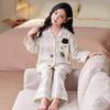 100% Cotton Long Sleeve Girls Pajamas Set Cartoon Print Sleepwear Kids 8 Years Comfortable Home Outfit