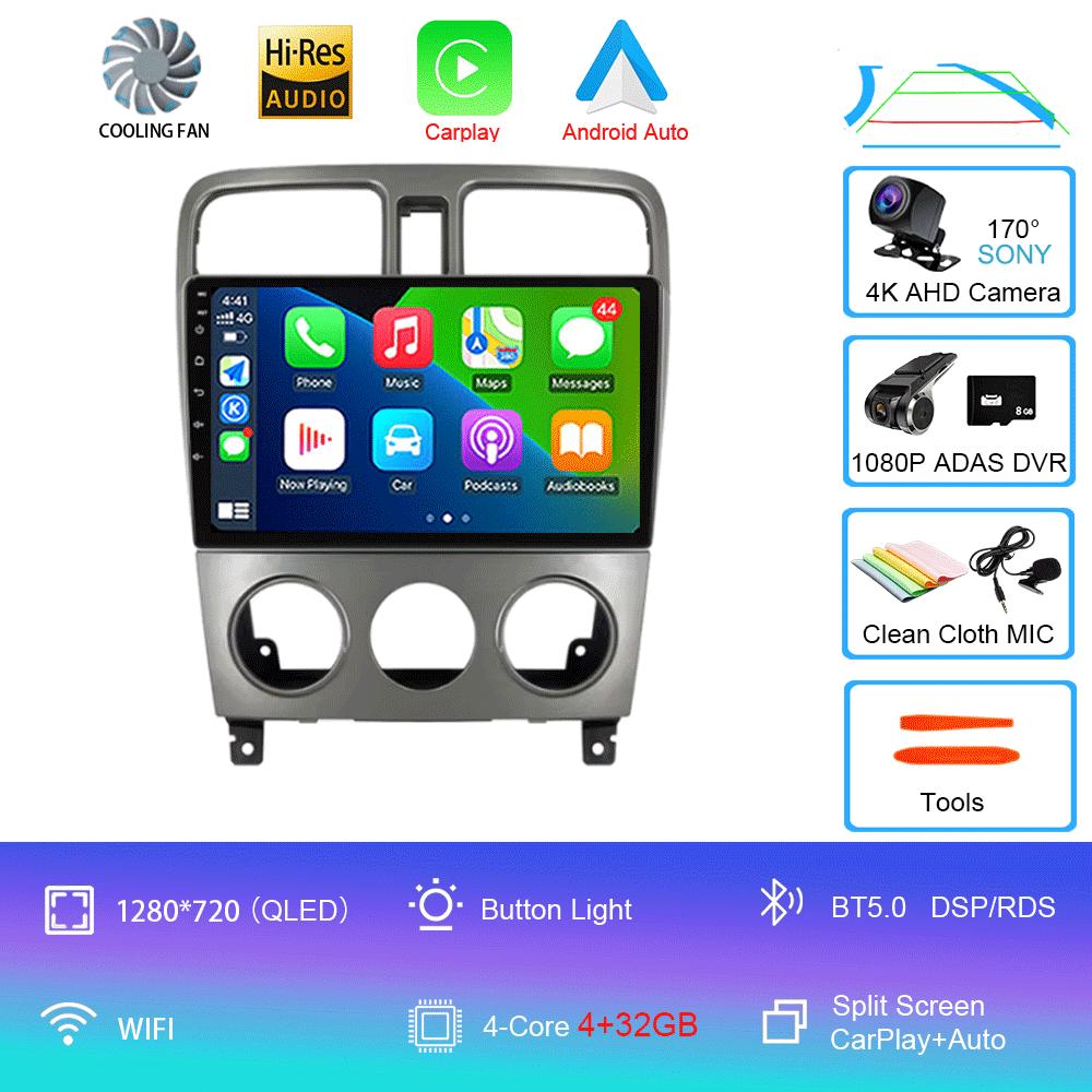 Android 14 For Subaru Forester Spoiler 2004 2005 2006 2007 2008 Radio Multimedia Video Player Navigation GPS WIFI BT DSP Stereo