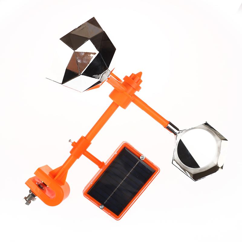 Vinddrevet ufarlig 360 graders rotasjon reflekterende anti-fugl Visuell fugleskremmer Hold duer og spett unna Fugleavvisende