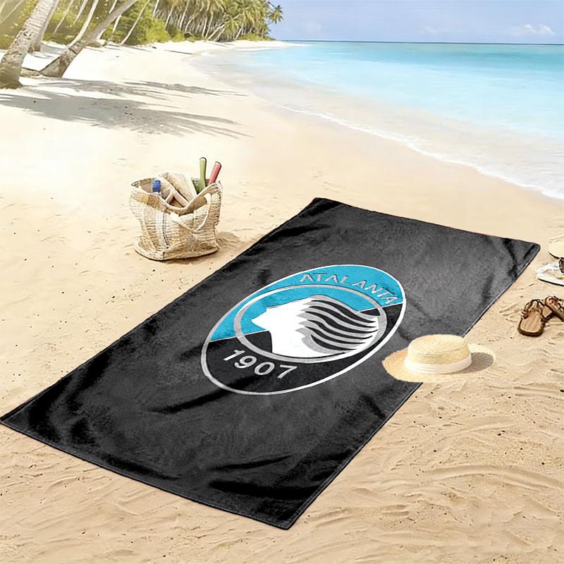 Asciugamano da Spiaggia Poster Atalanta BC, Asciugamano Grande Morbido ad Asciugatura Rapida per Spiaggia Campeggio Nuoto