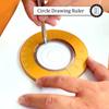 Adjustable Circle Drawing Ruler Woodworking Tool Round Circle Drafting Measurement Ring Ruler