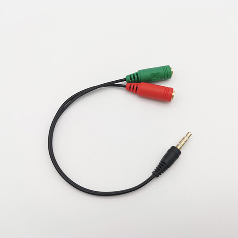 3.5mm One-to-Two Audio Splitter for Laptop, Headphones, and Microphones