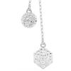 Swarovski Dextera Würfel Kugel Kristall Halskette Damen Halskette Silber 5693207