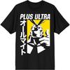 My Hero Academia Anime Plus Ultra All Might Mens Black Short Sleeve Shirt