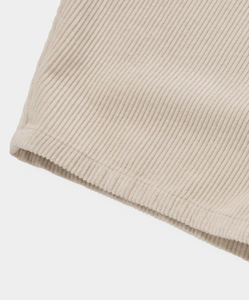Dimiteulibeullaeg Essential Fade Wash Curved Pants_Corduroy Ecru