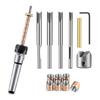 Wood Turning Mandrel Pen Making Kit Pen Shaft and Pen Holders Trimming Set for Making Pen Woodworking Lathe Parts