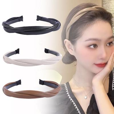 Styling Twisted Hair Bands Fashion Hair Hoops Hair Accessories Leather Braided Headband
