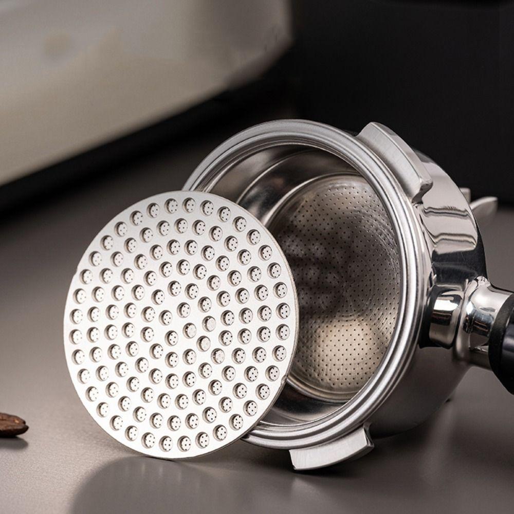 51/53/58mm Double -layer Coffee Filter Screen Reusable Espresso Portafilter Filter Mesh Barista