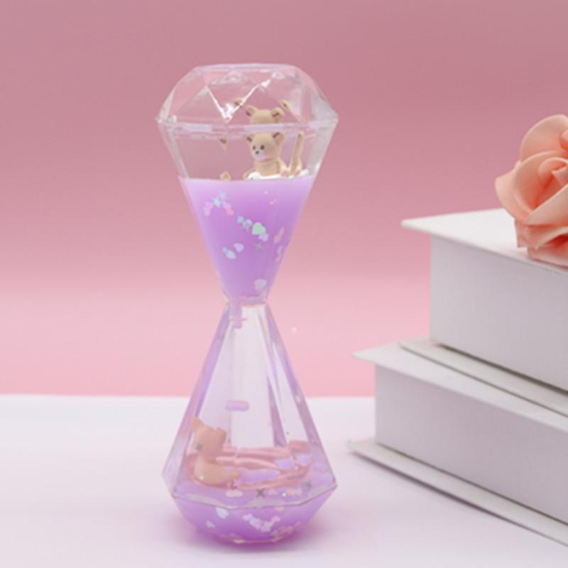 

Мечтательный молочно-белый жидкий бриллиантовый масляный песочный таймер - Подарок на День защиты детей