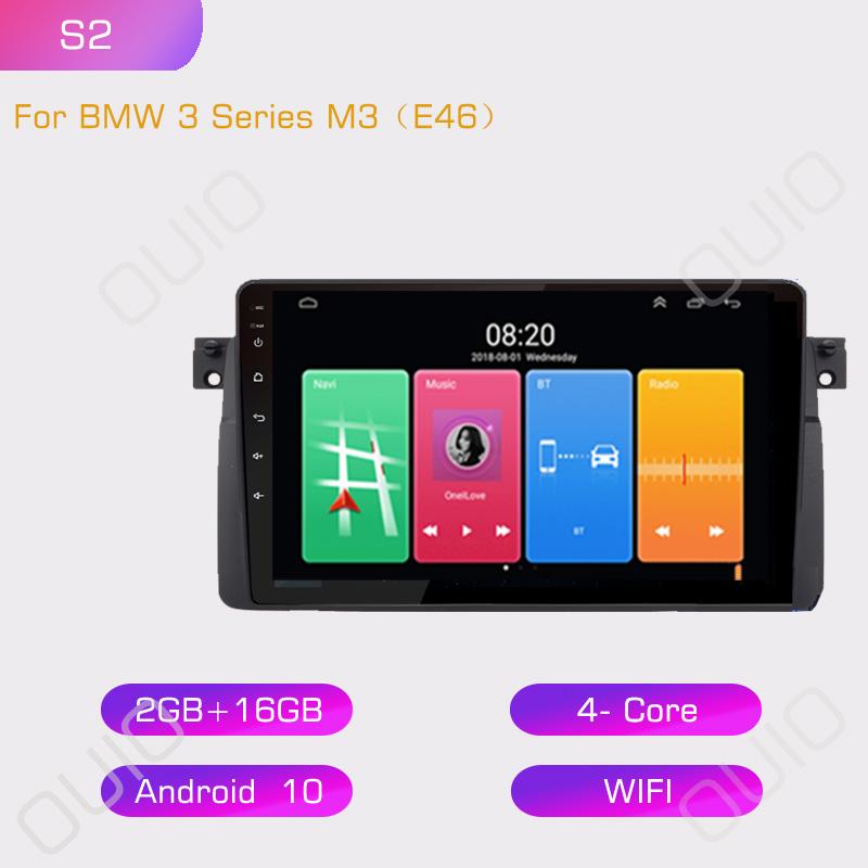

2din Android10 Автомагнитола Мультимедийный плеер Carplay Auto GPS Навигация DSP BT Для BMW E46 M3 318/320/325/330/335 1998-2006