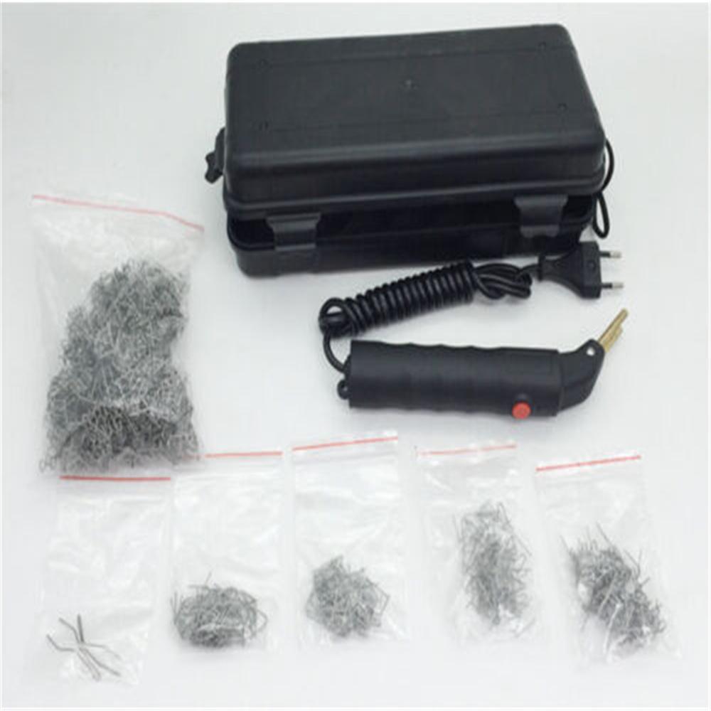 DIY Car Off-Road Bumper Welder Gun Stapler Plastic Repair Kit + 500 Pcs Staple