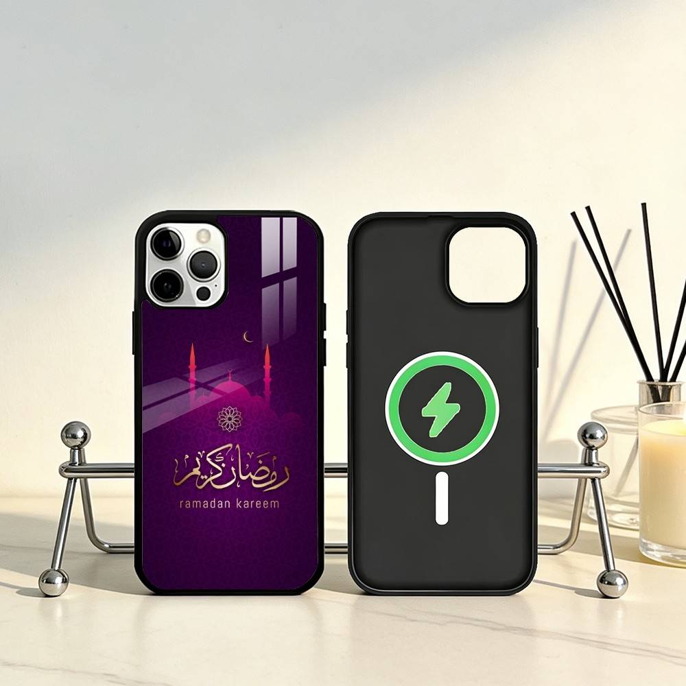 Eid Mubarak Ramadan Kareem Handyhülle Für iPhone17,16,15,14,13,12,11 Plus,Pro Max Magnetisch Für Magsafe Kabelloses Laden