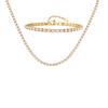 Elegant Temperament Women'S Stainless Steel Imitation Pearl Chain Necklace Bracelet 2757