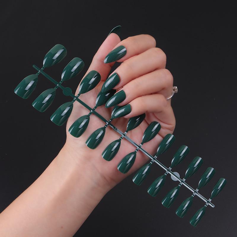 

24 шт./компл. DIY быстрые ногти, глянцевые ногти с каплями воды, однотонные накладные ногти, разноцветные полоски, готовая одежда, дизайн ногтей