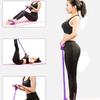 Multifunctional Tension Rope 4 Tube Design Gym Accessory Pedals Ankle Pullers for Training Leg Pulls Yoga Stretching