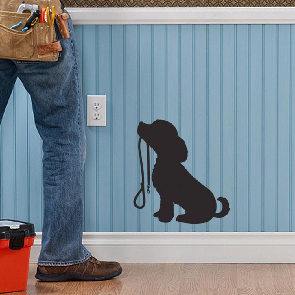 Instantly Transform Room With Dog Pattern PVC Wall Sticker Easy To Apply Remove Cute Dog Silhouette Wall Stickers