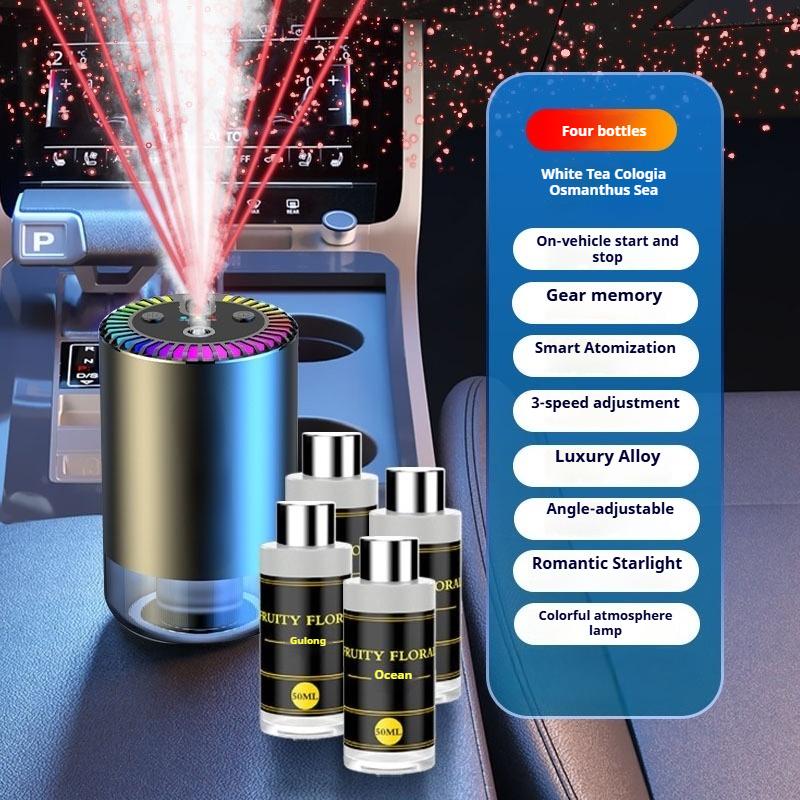 3-speed Adjustable Smart Aroma Diffuser Equipped with Starry Sky Ceiling and Romantic Atmosphere Lights Perfume Decorations