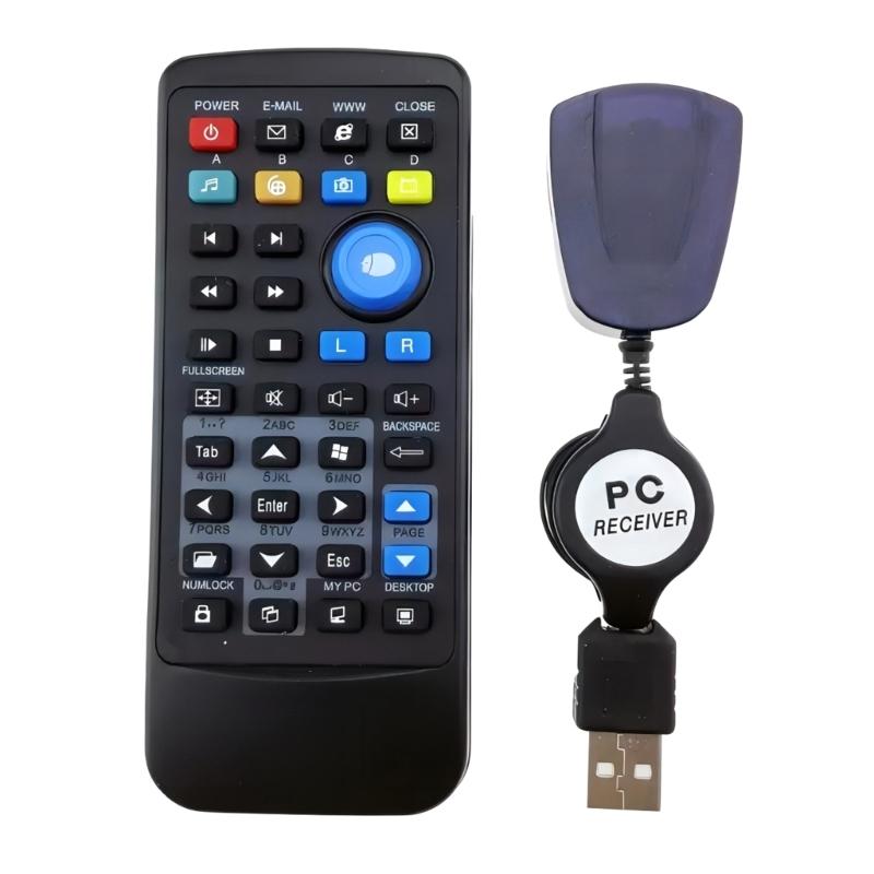 

USB Receiver Laptop PC Wireless Media Remote Control Wireless Mouse Remote Controller Mouse Keyboard Center Controller 1