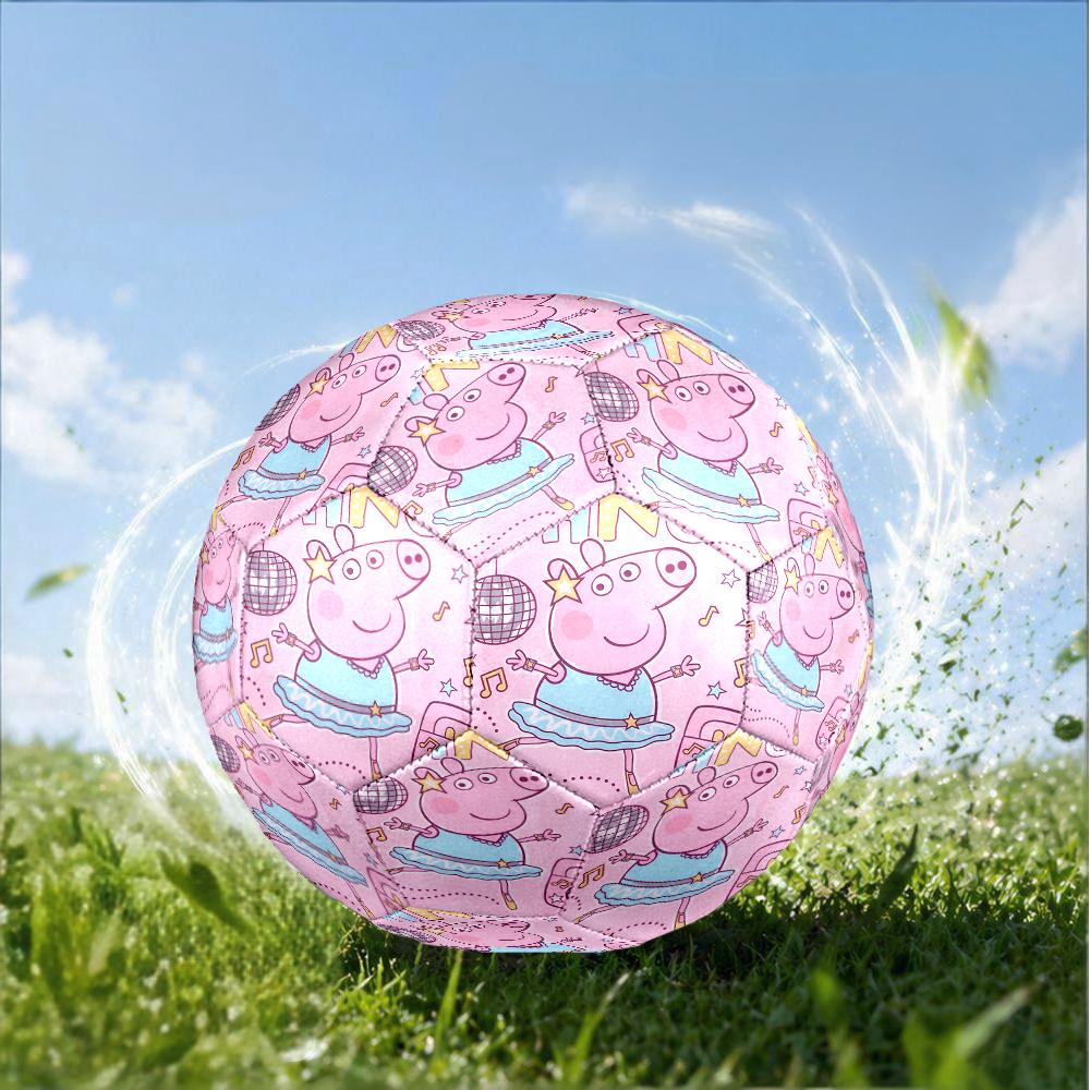 Dance Party With Peppa Size 5 Soccer Ball,Indoor/Outdoor Suitable for Training Matches Tournaments Practice Games Perfect Gift for Fan