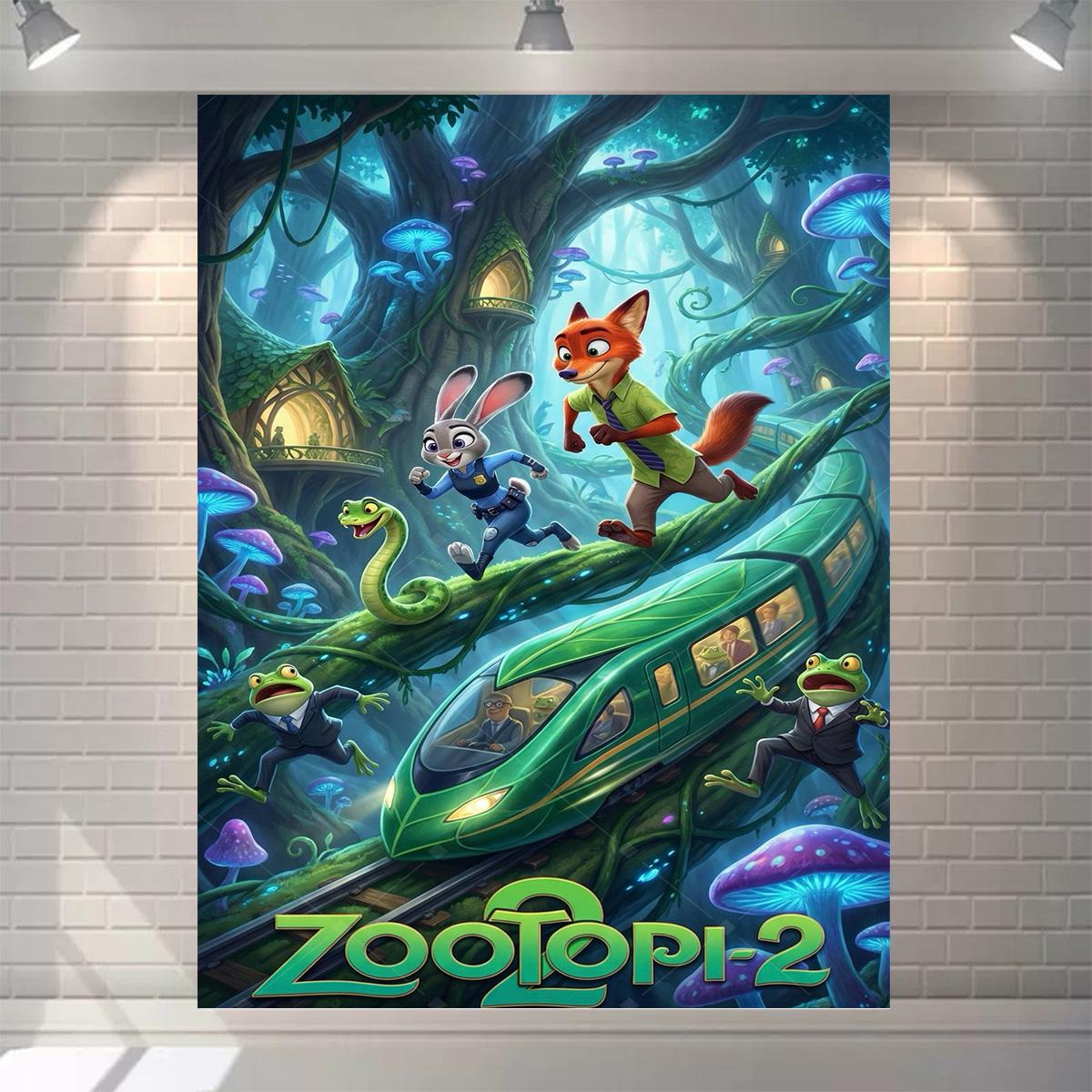 Zootopia Party Decoration, Cartoon Background, Beautiful Party Supplies for Zootopia Kids, Decorations, Banner, Baby Baptism 150X100CM