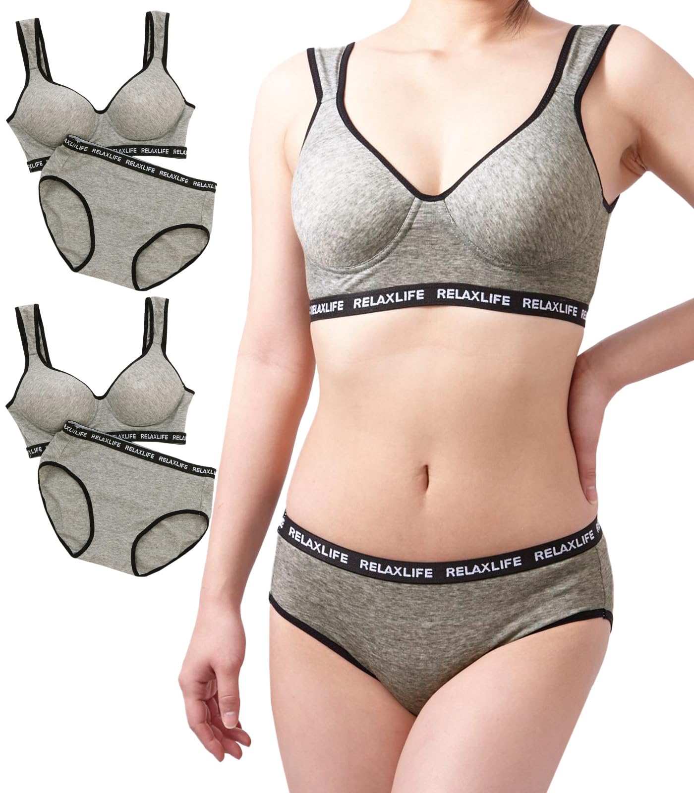 

Chica Hurra Серый 2 пары LL Спортивный бюстгальтер Спортивный бюстгальтер Спортивный бюстгальтер Шорты Комплект верх и низ Бюстгальтер Нижнее белье Танцы Регулируемый Расслабление Без крючков Бюстгальтер Спортивный