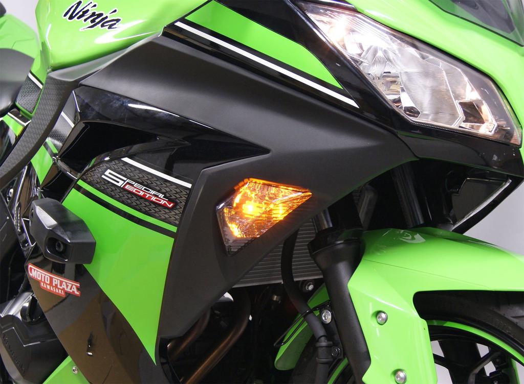 Kijima Motorcycle Parts Turn Signal Lens Set for Ninja (Front Cowl) 250, Smoke, 217-4441