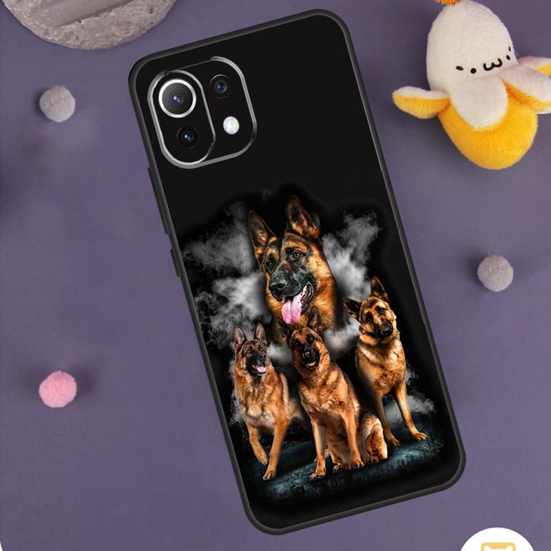 

German Shepherd Dog Cartoon Case For Xiaomi 15 Ultra 14 13T 14T 15T 17 Pro Max POCO F8 Ultra F5 F6 F7 X5 X6 X7 Pro Cover POCO F7