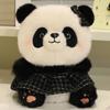 Good Quality Cartoon Panda Plush Toys Cute Elegant Cozy Panda Doll Wearing Princess Dress Sweater Kids Gift Multiple Styles