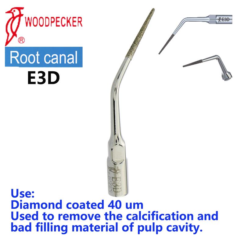 Woodpecker Dental Ultrasonic Scaler Tips Endodontics Root Canal E1 E2 E3 E3D E4 E4D E5D E8 E9 E10 E10D E11 E11D E14for EMS UDS