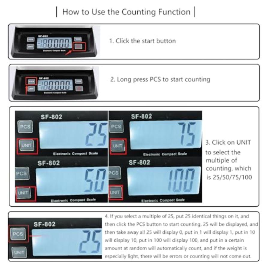 Large Digital Kitchen Scale 66LB 30kg Commercial Food Scale Stainless Bread Scale with LCD Display Commercial Weighing Devices