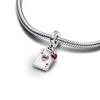 Villains Queen of Hearts Double Dangle Charm 925 Silver Pendant Beads DIY Women Jewelry Gift Fit Original Bracelet