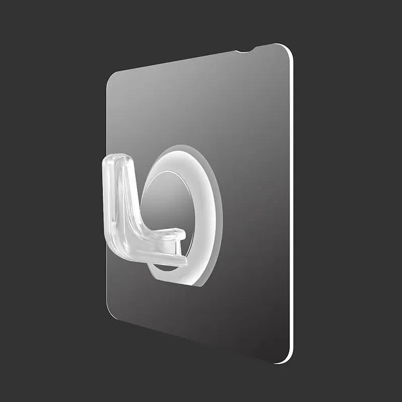 5/10Pcs Transparent Wall Hook Strong Self Adhesive Door Wall Hangers Hooks Suction Heavy Load Rack Cup Sucker Kitchen Bathroom