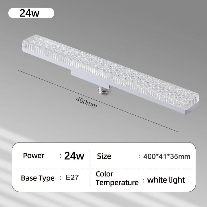 New LED ceiling light crystal E27 bulb 18W 24W pendant light AC220V 110V living room, bedroom, corridor, indoor lighting