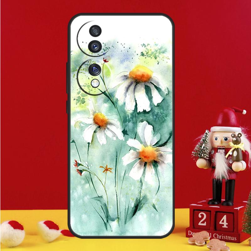 Daisy Watercolor Case For Honor Magic 7 6 8 Pro Honor Win X9a X9b X9c X9d X8c X8b 50 70 90 200 400 Lite Cover