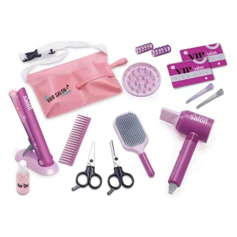 

Girls Play Home Simulation Hair Dryer Hair Cut Beauty Hairdressing Set Girls Hair Dressing Fun Toy Christmas Gift