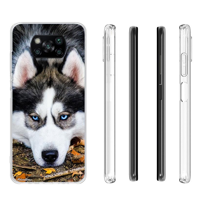 Siberian Husky Dog Cover Phone Case For Xiaomi Poco F7 Ultra X7 X6 X5 Pro M7 Redmi 15C 15 13C 13 12C 12 10C 10 9A 9C 9T 9 Shell
