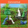 Realistic Cartoon Peacock Resin Miniature Ornament Modern Simple Style Peacock Figurine